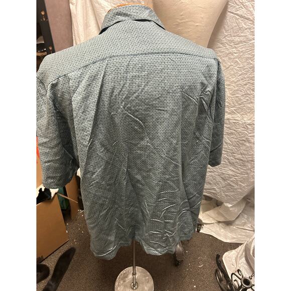 3 Tommy Bahama Jhane Barnes Bluewater silk cotton Tropical summer short sleeve M - Picture 6 of 11